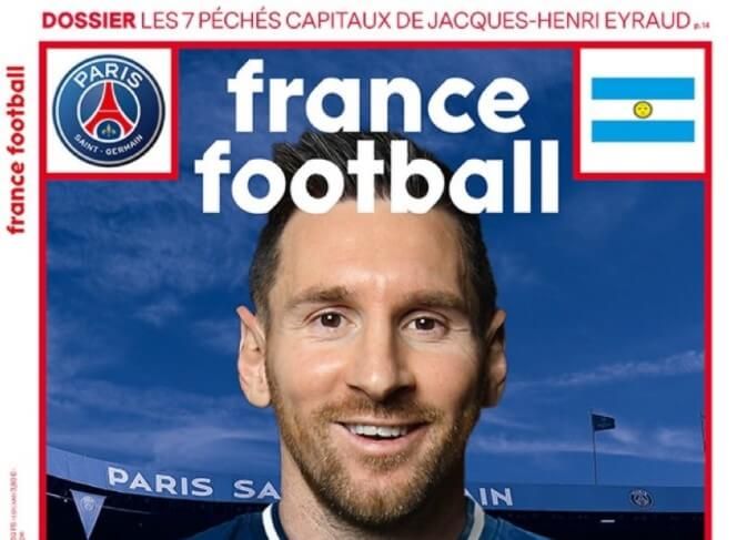 France Football podgrzewa atmosferę. Lionel Messi w koszulce Paris Saint-Germain Obraz wpisu