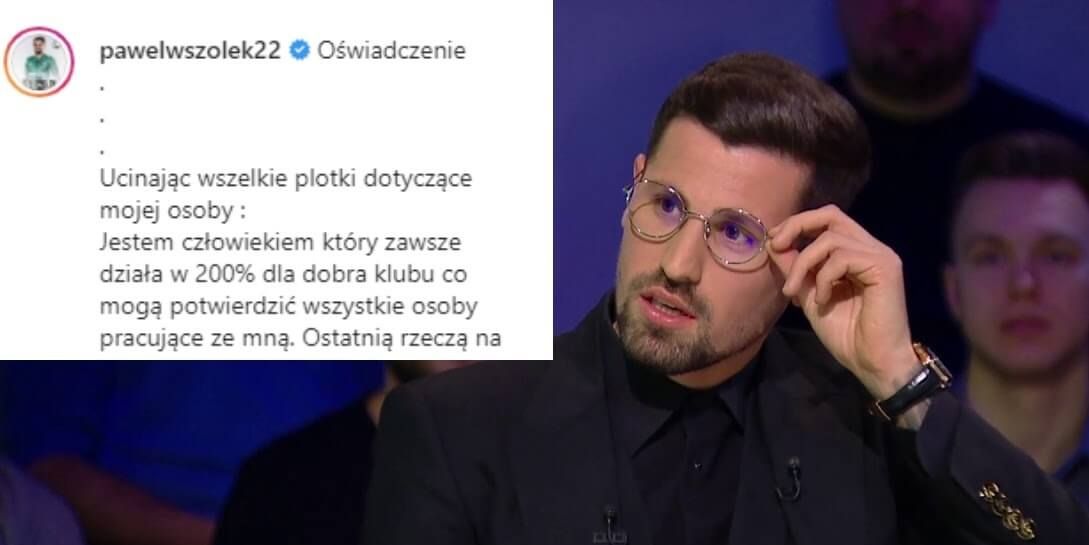 Paweł Wszołek wydał oświadczenie. Odniósł się do afery ze swoim udziałem Obraz wpisu