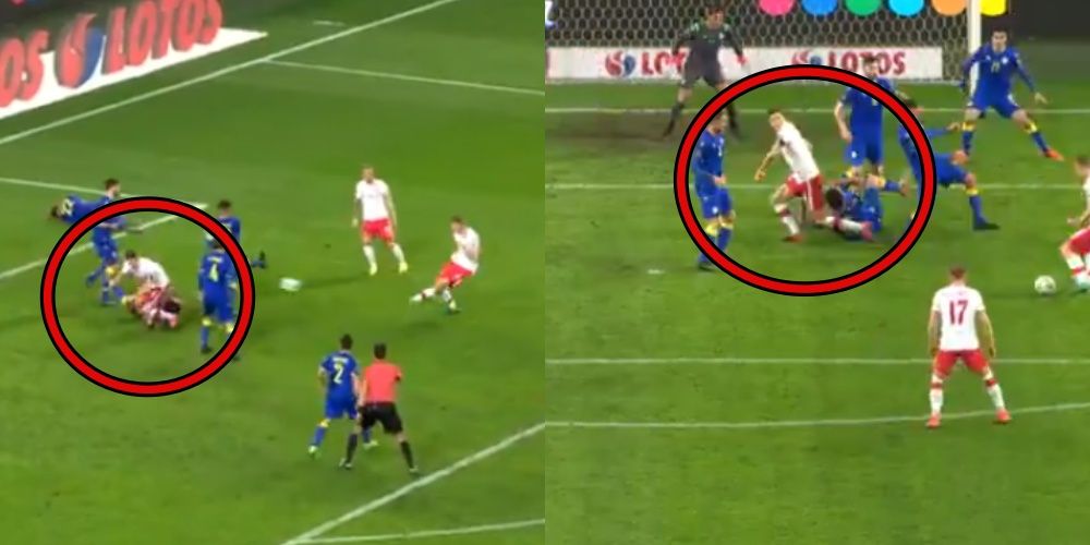 W tej sytuacji doszło do kontuzji Lewandowskiego. Kamery uchwyciły ten moment [WIDEO] Obraz wpisu