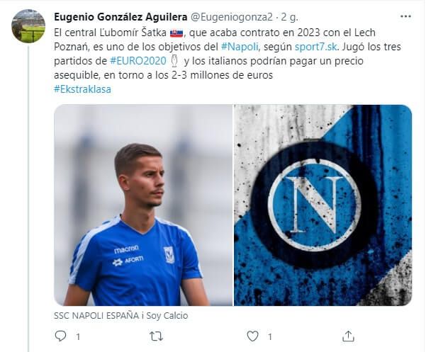 Z Lecha Poznań do Serie A? Napoli zainteresowane Lubomirem Satką Obraz wpisu