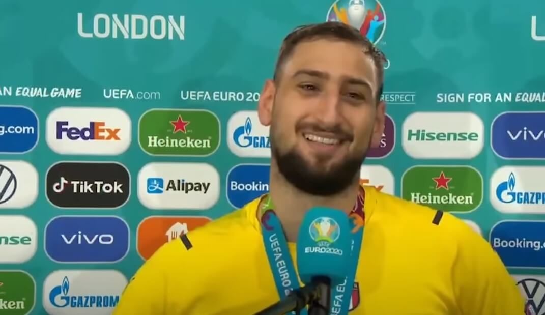 Donnarumma wyjaśnił swoją reakcję po ostatnim karnym. „Byłem zdziwiony. Zrozumiałem dopiero, jak spojrzałem na sędziego” Obraz wpisu