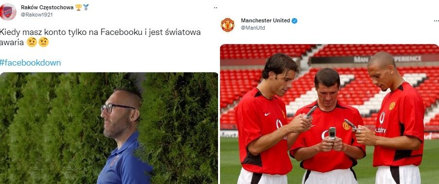 Awaria Facebooka i Instagrama, Twitter górą. Kluby przygotowały specjalne wpisy [REAKCJE] Obraz wpisu