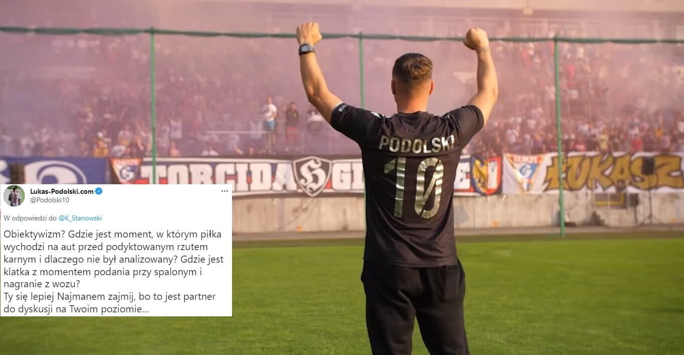 Lukas Podolski odpowiedział Krzysztofowi Stanowskiemu. „Ty się lepiej Najmanem zajmij” Obraz wpisu