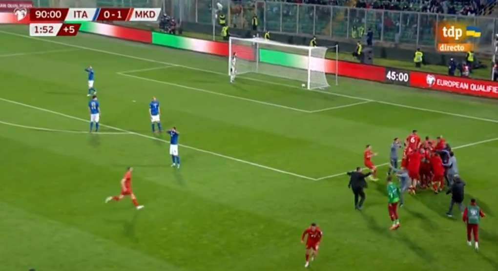 Mistrzowie Europy nie zagrają na mundialu. Szalona radość Macedończyków po golu [WIDEO] Obraz wpisu