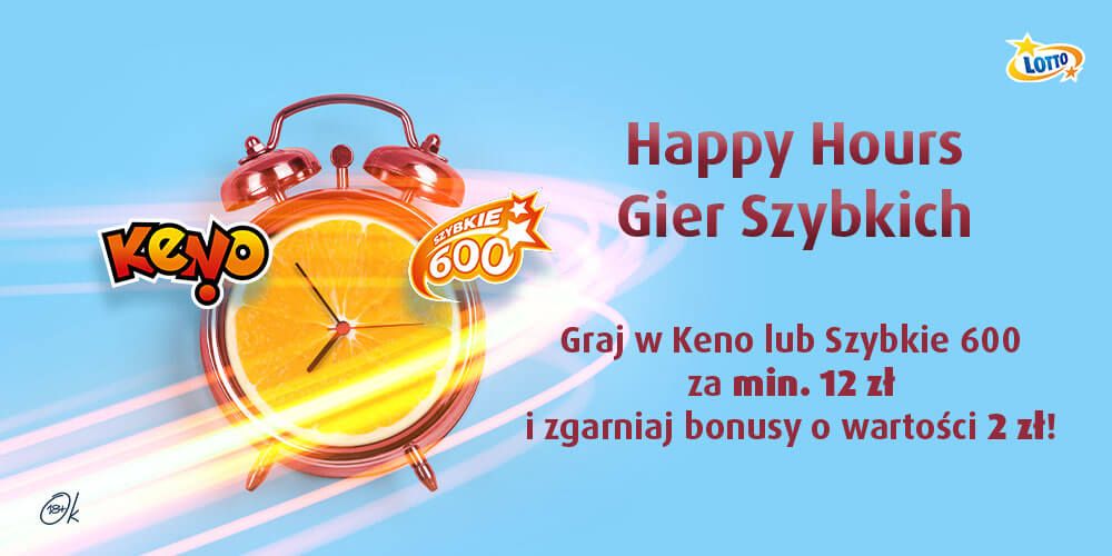 Promocja Happy Hours na Keno i Szybkie 600! Obraz wpisu