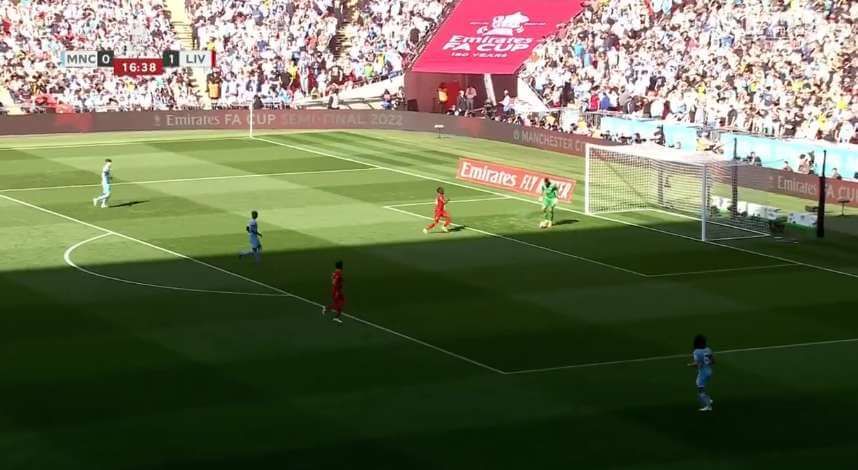 Katastrofalne zachowanie bramkarza Manchesteru City. Liverpool z dwubramkowym prowadzeniem [WIDEO] Obraz wpisu