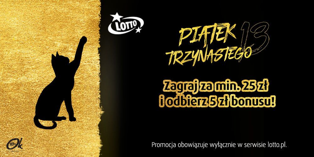 Szczęśliwy bonus od LOTTO na piątek 13! Obraz wpisu