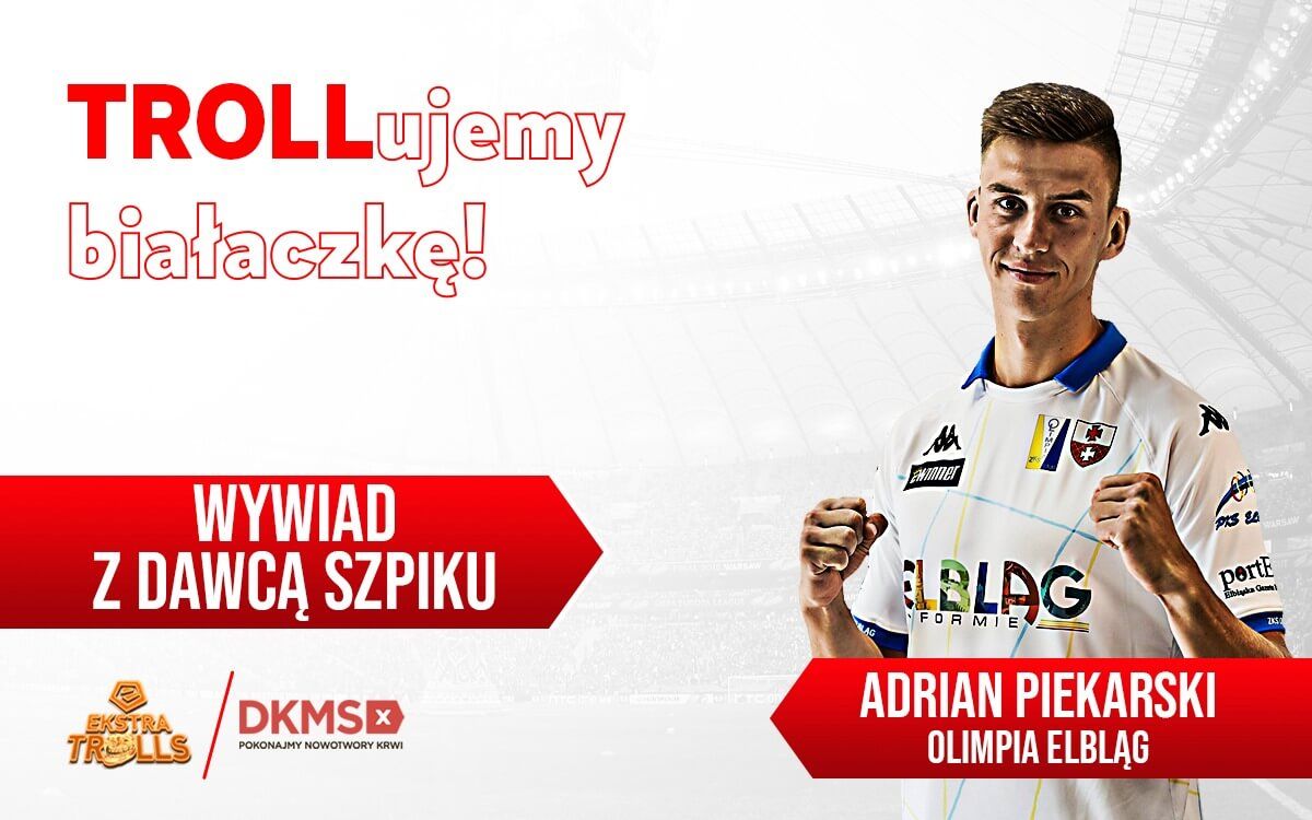 Trollujemy białaczkę. Adrian Piekarski z Olimpii Elbląg opowiedział o swoich doświadczeniach z oddawaniem szpiku Obraz wpisu