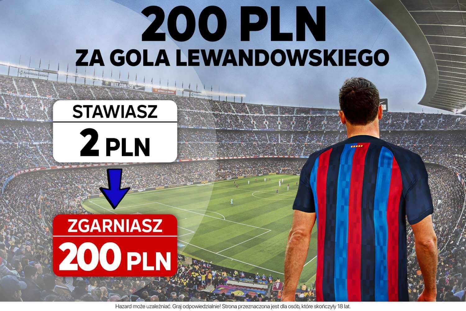 Lewandowski strzeli gola w meczu Sevilla – Barcelona? Zgarnij 200 zł bonusu Obraz wpisu