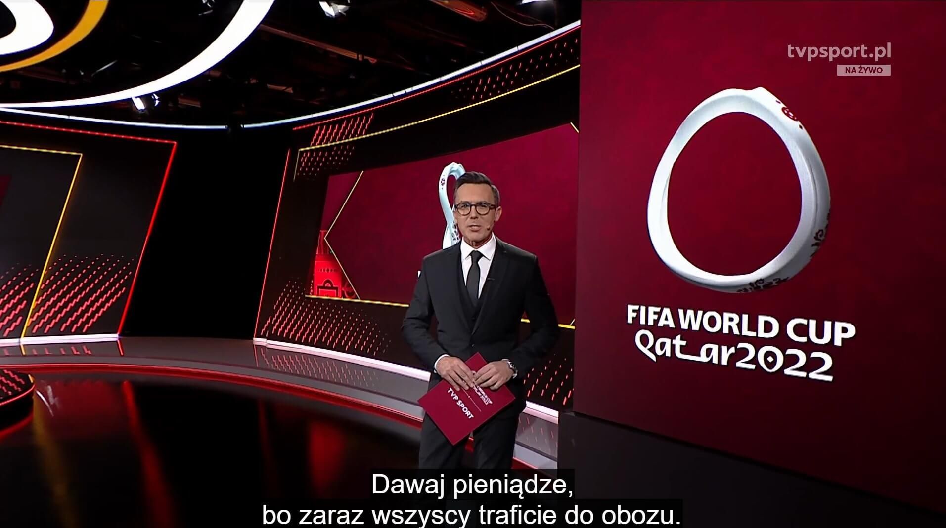 „Dawaj pieniądze, bo wszyscy traficie do obozu” – kuriozalna wpadka TVP Sport Obraz wpisu