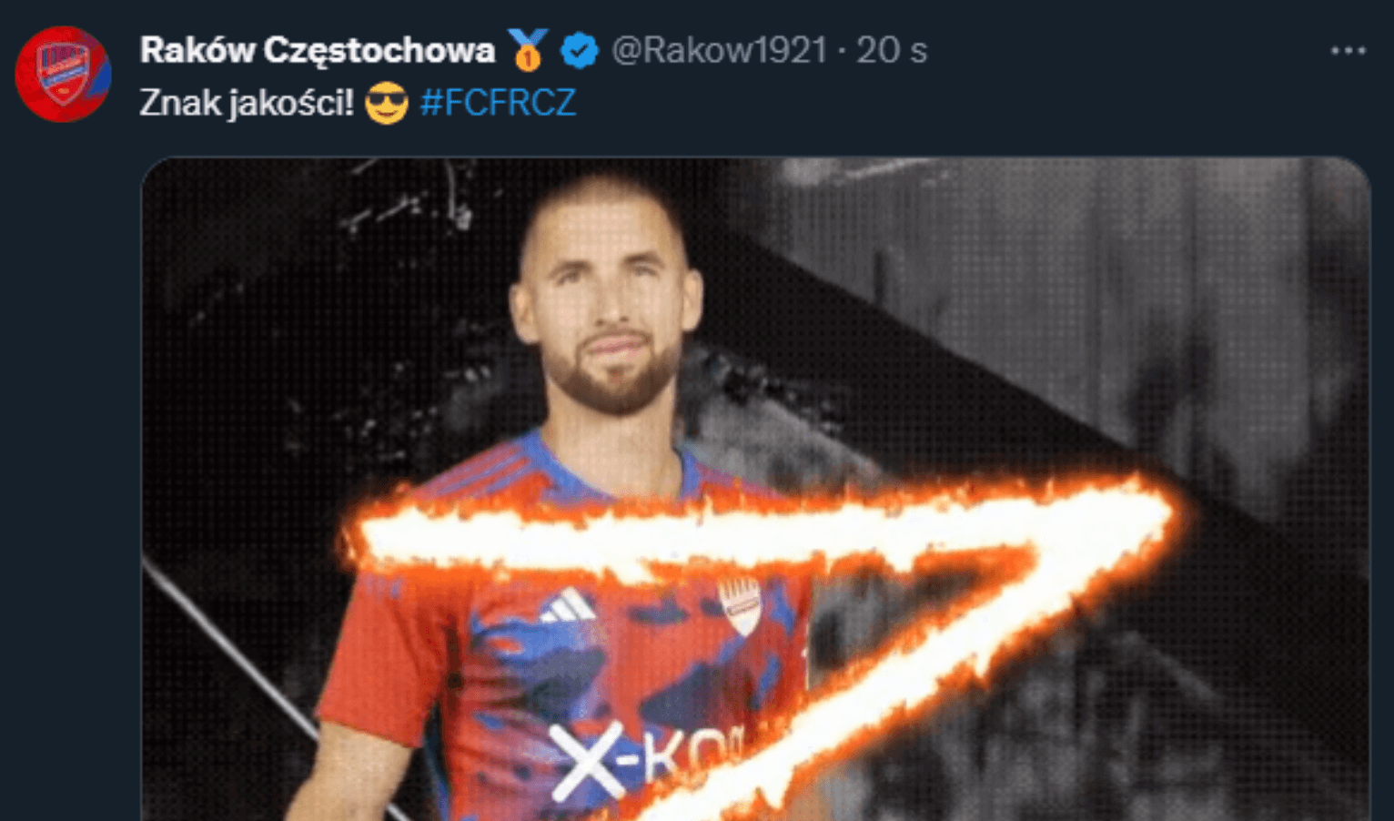 Niefortunna wpadka Rakowa podczas meczu z Florą Tallin. Nieopatrznie nawiązali do… ataku Rosji na Ukrainę Obraz wpisu