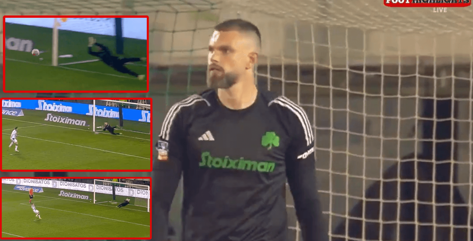 Bartłomiej Drągowski bohaterem Panathinaikosu! Polak obronił 3 rzuty karne [WIDEO] Obraz wpisu