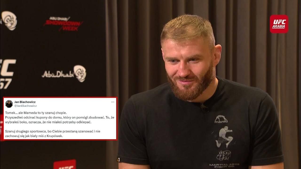 Jan Błachowicz zareagował na słowa Adamka o Chalidowie. Ostry wpis zawodnika UFC Obraz wpisu