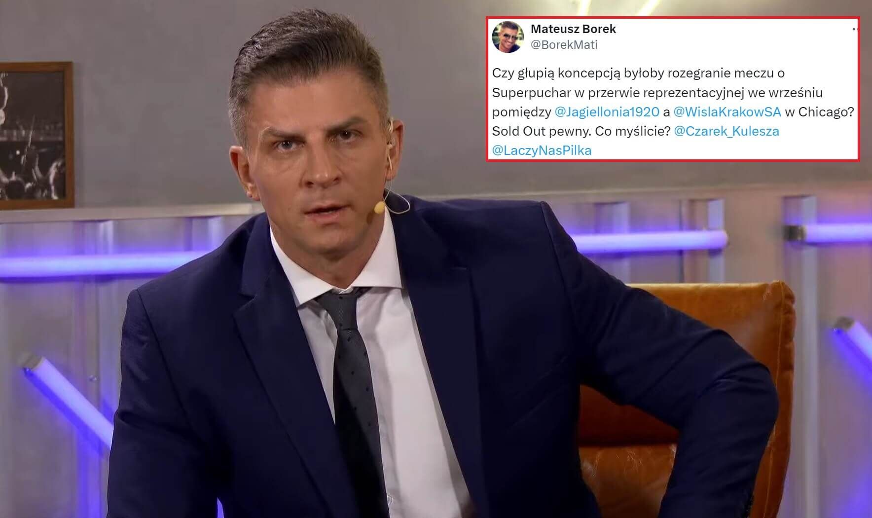 Nietypowy pomysł Mateusza Borka. Superpuchar Polski rozegrany za granicą? Obraz wpisu
