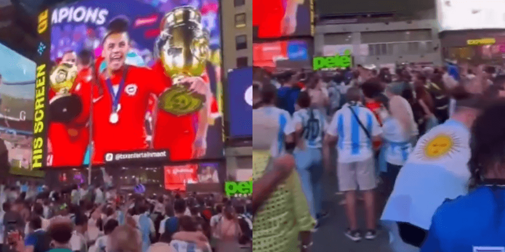 Kibice Argentyny sprankowani w Nowym Jorku. Kibic z Chile poświęcił masę pieniędzy [WIDEO] Obraz wpisu