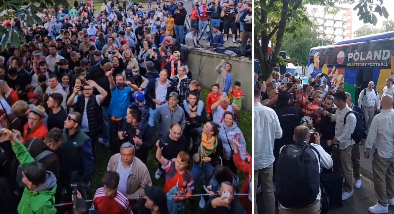 Polscy piłkarze już w Niemczech! Gorące przywitanie przez kibiców [WIDEO] Obraz wpisu