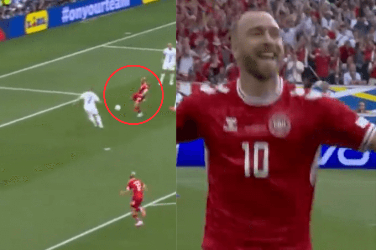 Słowenia – Dania z pięknym akcentem. Eriksen zdobył gola po 1100 dniach od zatrzymania akcji serca [WIDEO] Obraz wpisu