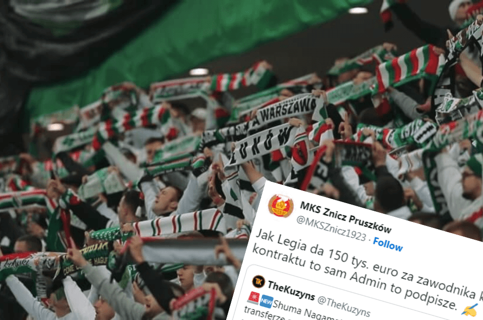 Znicz Pruszków reaguje na plotkę transferową Legii Warszawa. „Niech dadzą 100 tysięcy, ale blikiem” Obraz wpisu
