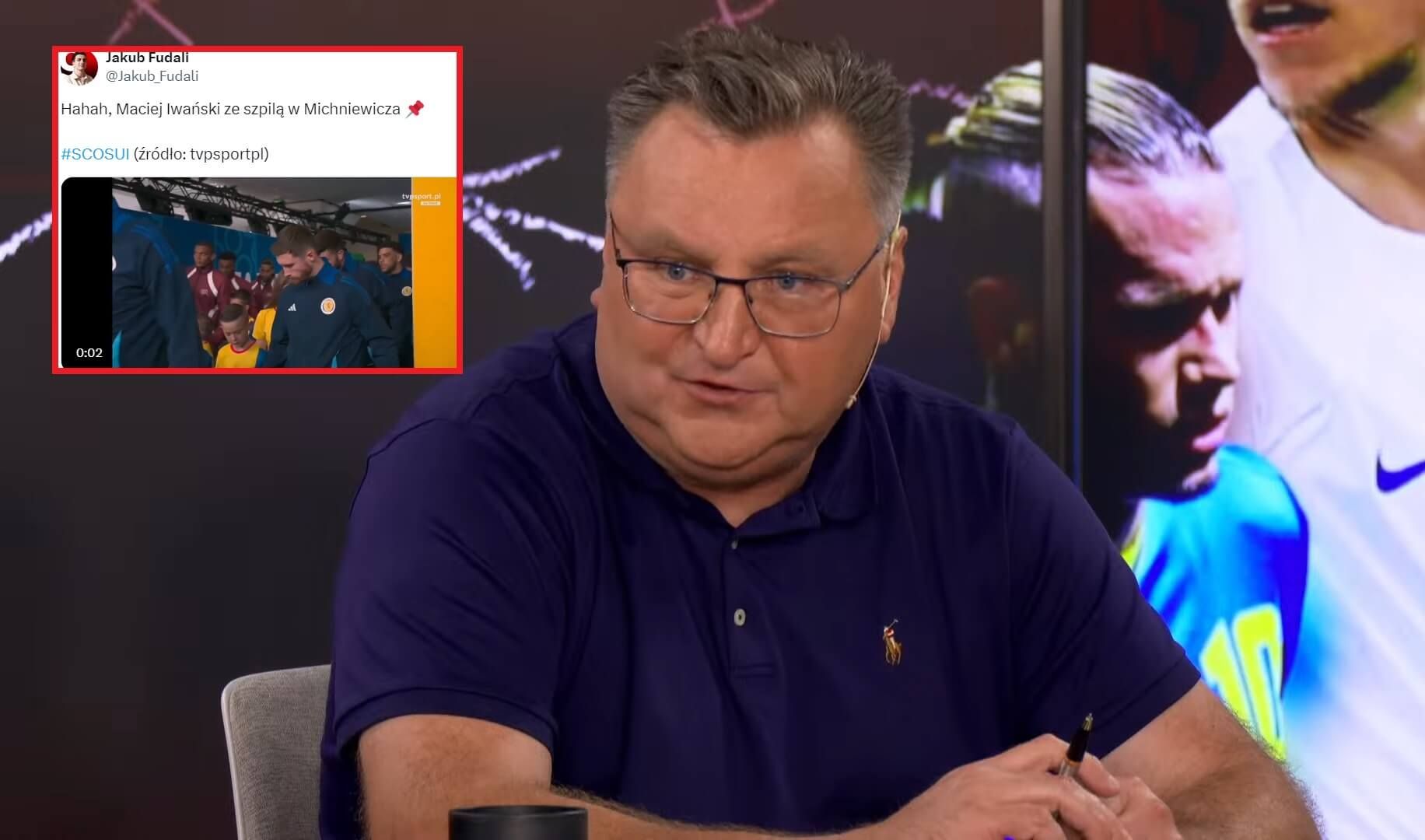 Maciej Iwański nawiązał do Czesława Michniewicza w trakcie transmisji. „Radku, grałeś wiele lat w piłkę…” [WIDEO] Obraz wpisu
