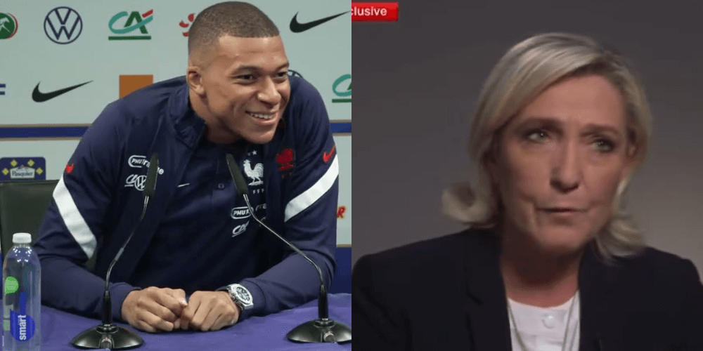 Le Pen odpowiada Kylianowi Mbappe! „Mbappe nie reprezentuje Francuzów” Obraz wpisu