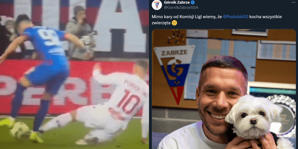 Górnik komentuje karę dla Lukasa Podolskiego. „Kocha wszystkie zwierzęta” Obraz wpisu