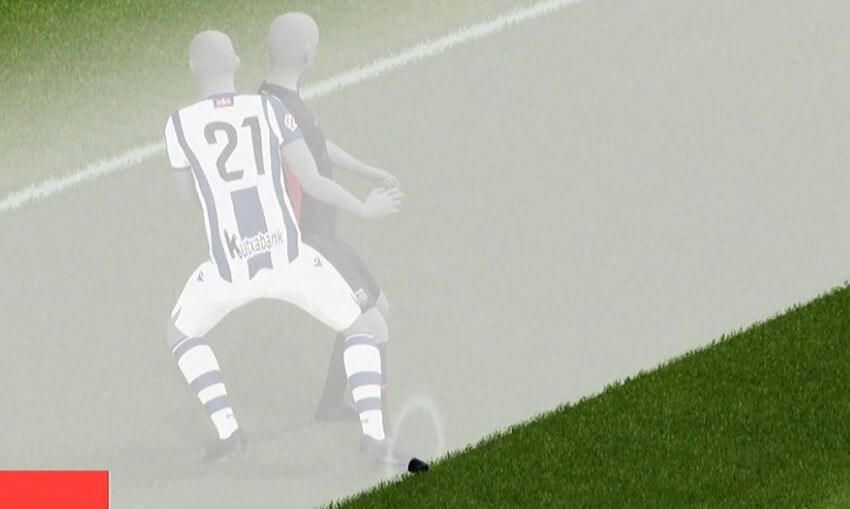 Kontrowersja sędziowska w LaLiga. Przy wyznaczaniu spalonego sędziowie pomylili but Lewandowskiego z butem obrońcy? [WIDEO] Obraz wpisu