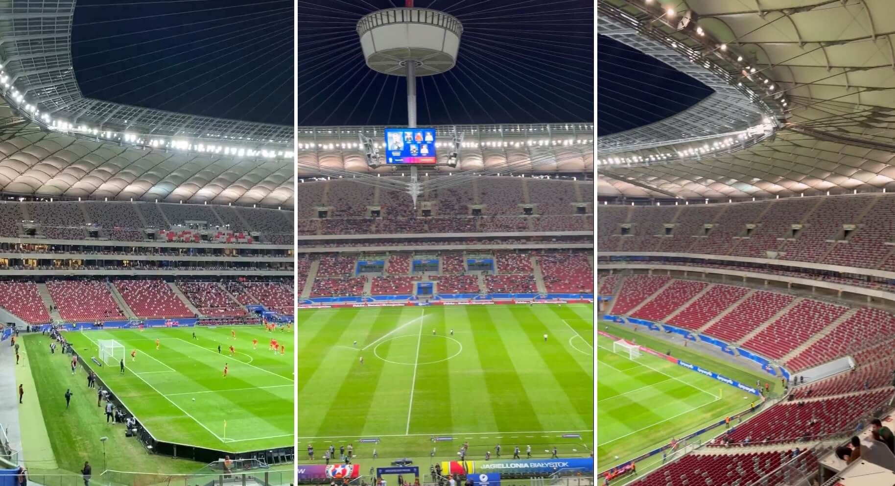 Puste trybuny i… drukarka. Smutny widok na Stadionie Narodowym [WIDEO] Obraz wpisu