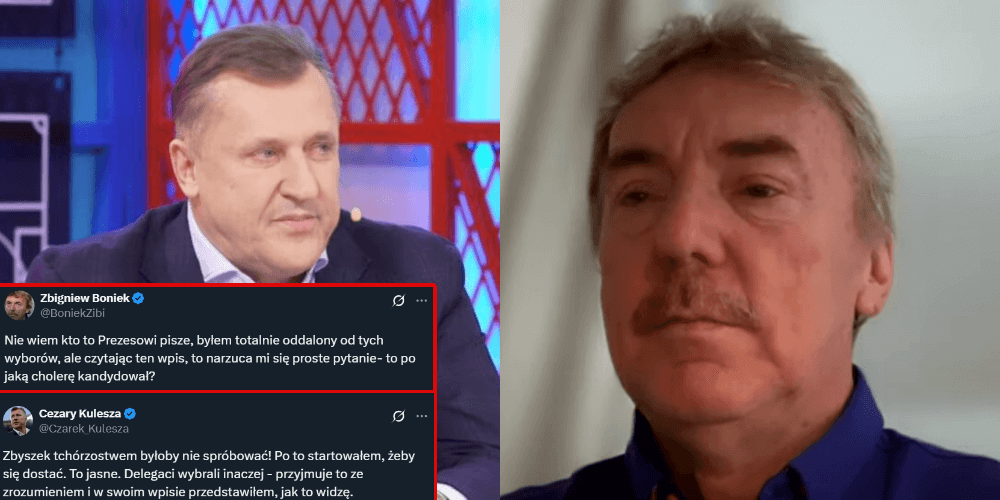 Boniek vs Kulesza na Twitterze. Wpisowe przepychanki byłego i obecnego prezesa PZPN. „Po jaką cholerę kandydował?” Obraz wpisu