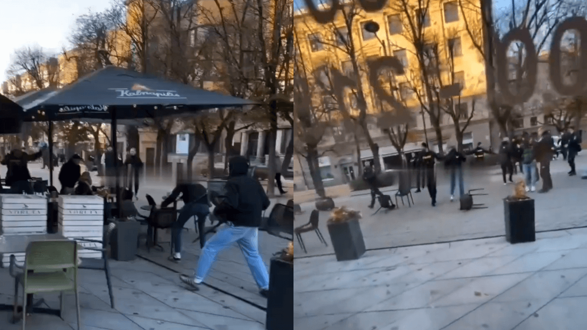 Bójka przed meczem Litwy z Polską. W ruch poszły stoły i krzesła [WIDEO] Obraz wpisu