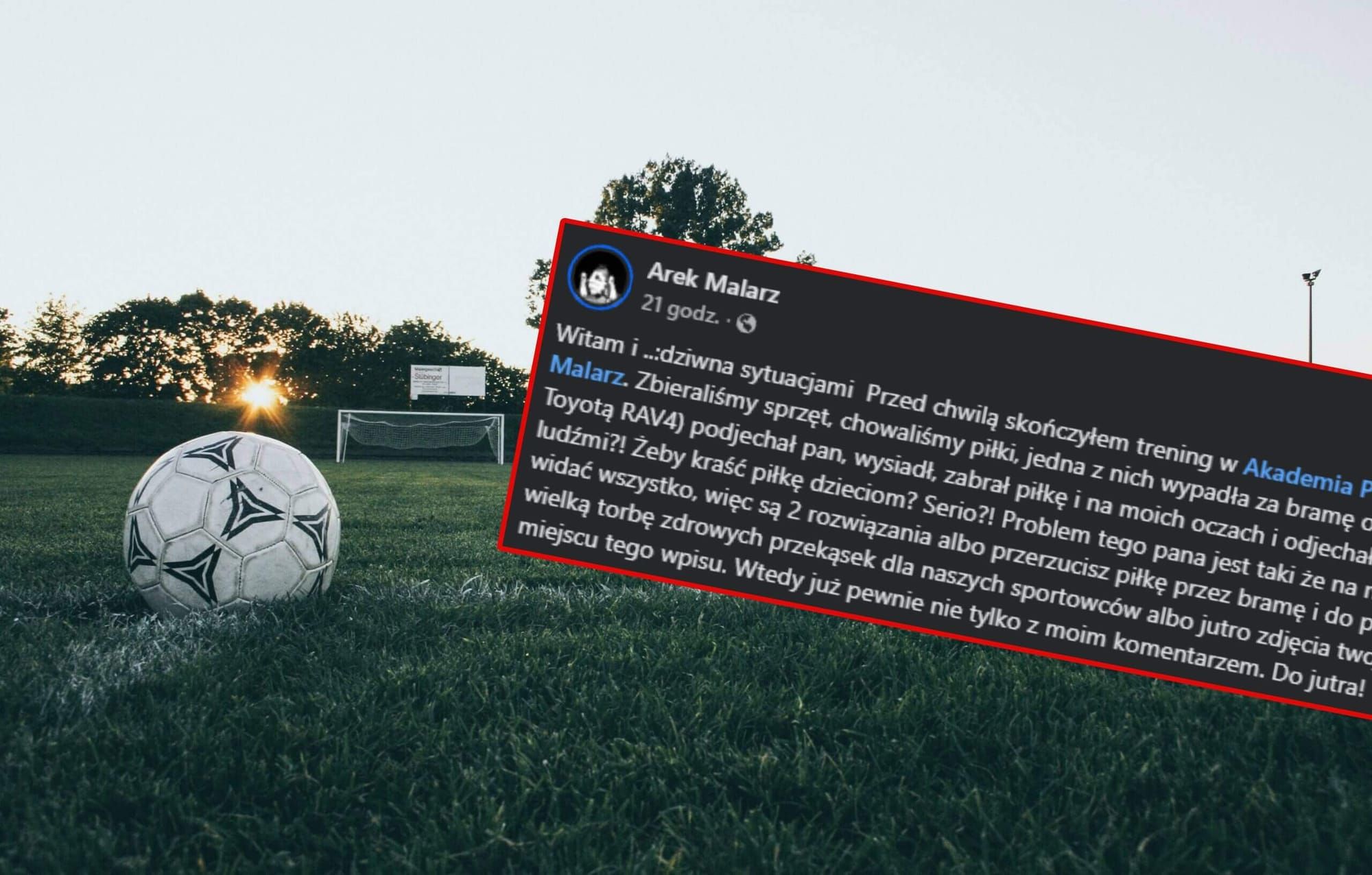 Niewiarygodna sytuacja po treningu akademii Arkadiusza Malarza. „Co jest nie tak z ludźmi?!” Obraz wpisu