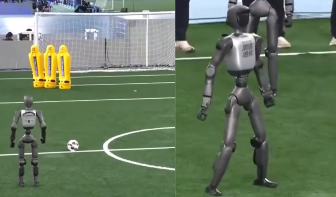 Strzał z wolnego i celebracja jak Cristiano Ronaldo. „Siu” na MŚ robotów [WIDEO] Zdjęcie główne wpisu