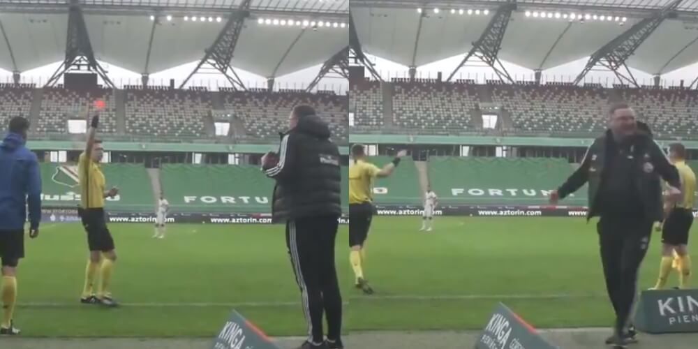 Michniewicz dostał czerwoną kartkę niesłusznie. Kamery wszystko nagrały [WIDEO] Zdjęcie główne wpisu