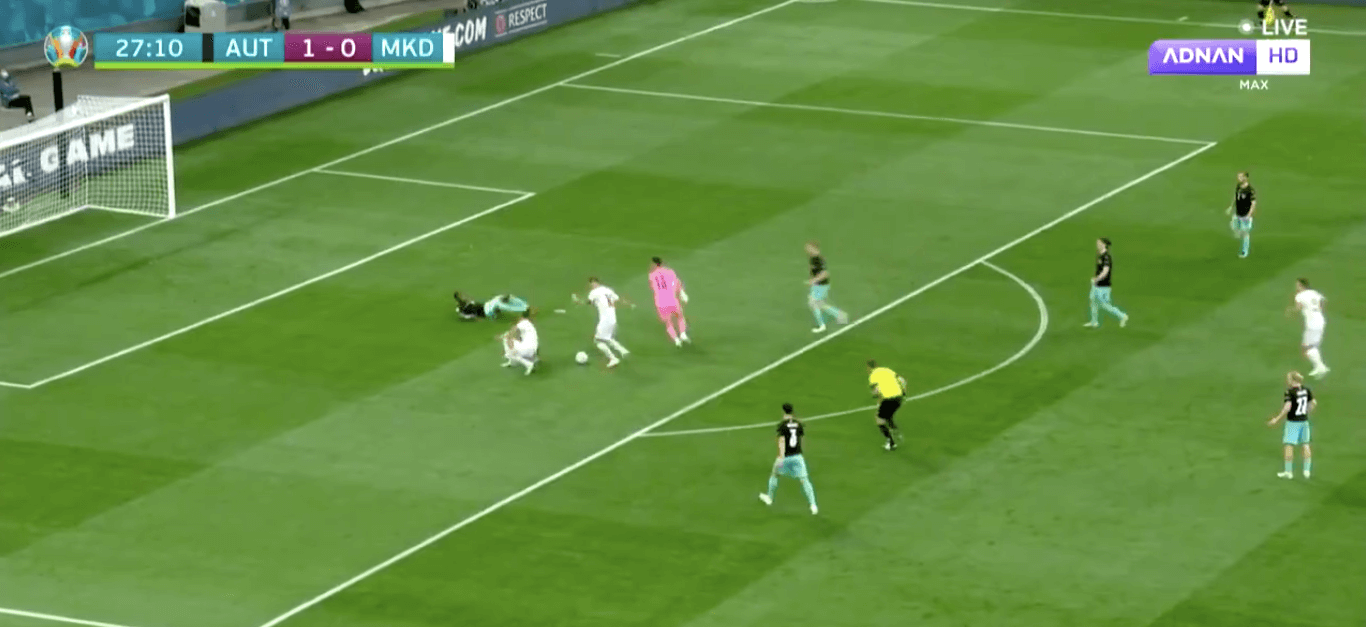 Pierwszy gol Macedonii Północnej na wielkim turnieju! Co zrobiła defensywa Austrii? [WIDEO] Zdjęcie główne wpisu