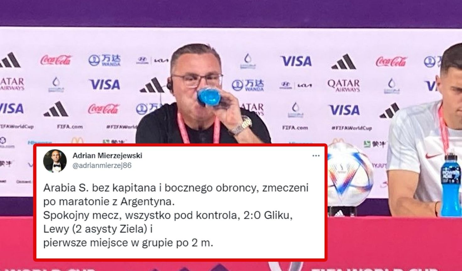 Polska wygra z Arabią 2-0? Adrian Mierzejewski typuje łatwe zwycięstwo Zdjęcie główne wpisu