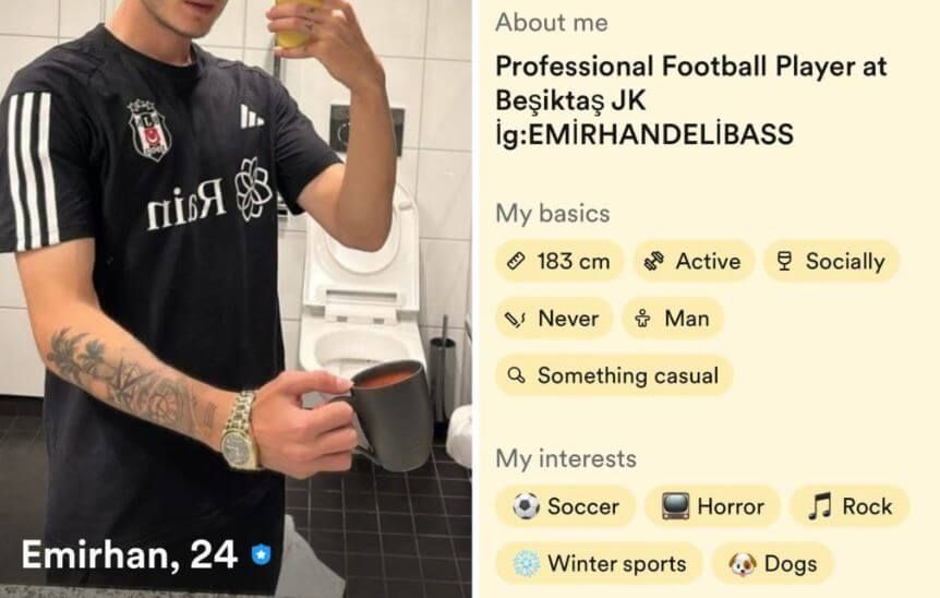 Besiktas rozwiązał kontrakt ze swoim piłkarzem. Powód? Konto w aplikacji randkowej Zdjęcie główne wpisu