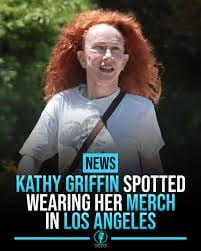 Kathy Griffin Rocks Wild Natural Hair and Tour Merch During LA Stroll