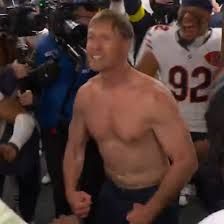Ben Johnson’s Shirtless Celebration Sparks Buzz After Chicago Bears’ Big Win