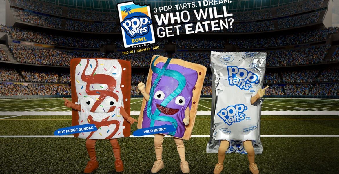 Pop-Tarts Bowl’s Edible Mascots Take Center Stage - and May Be Eaten Live on TV