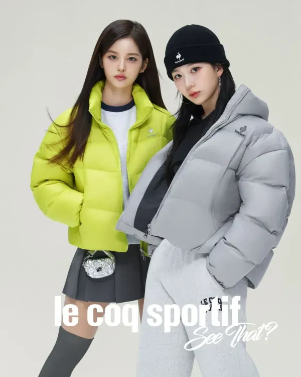Lee Coq Sportif has named young group NMIXX's Haewon and Sullyoon as the faces of its newest 2024 FW campaign 'SEE THAT?'