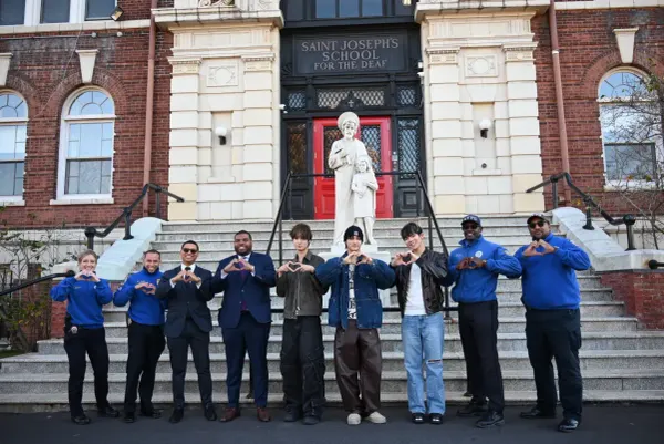 NYPD Teaming up with Big Ocean, K-Pop's First Deaf Act, Makes Surprise Visit to Bronx School for the Deaf