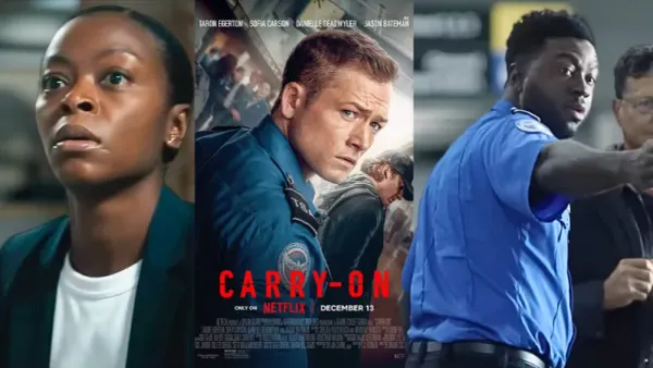 Taron Egerton Takes on a High-Stakes Christmas Thriller in Carry-On with Jason Bateman