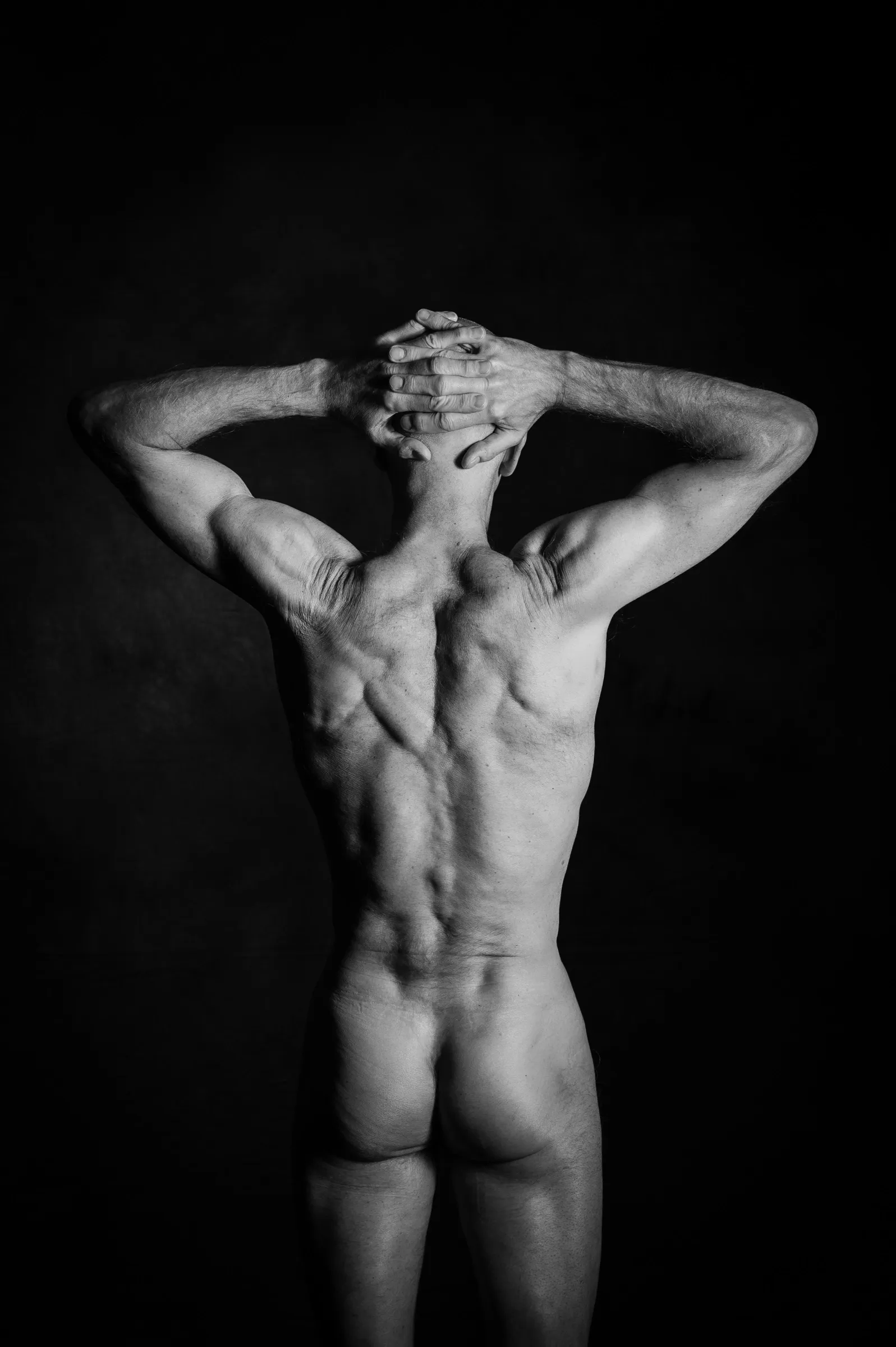 Fine art nude photography by Johan Pronk featuring Kees, an accomplished Mount Everest climber.