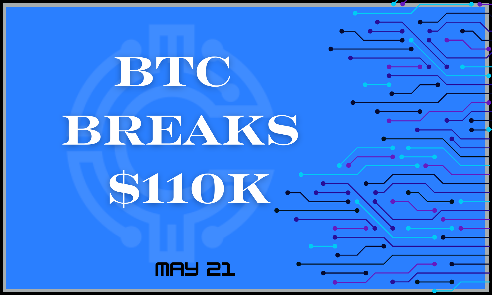 BTC Breaks $110K