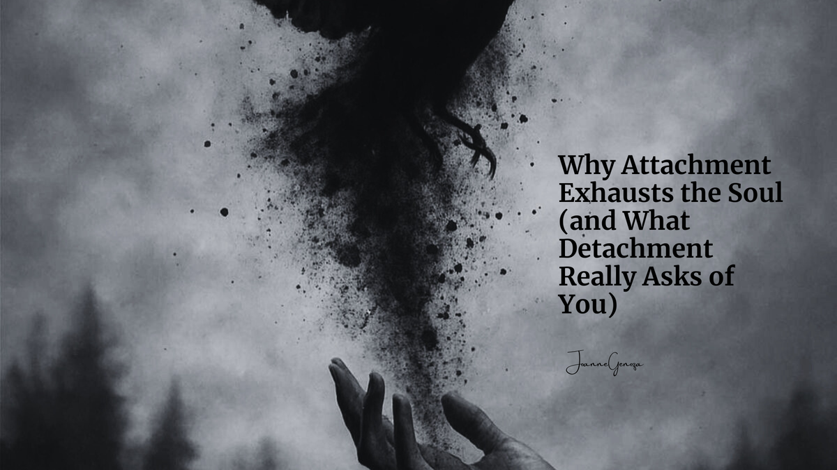 Why Attachment Exhausts the Soul (and What Detachment Really Asks of You)