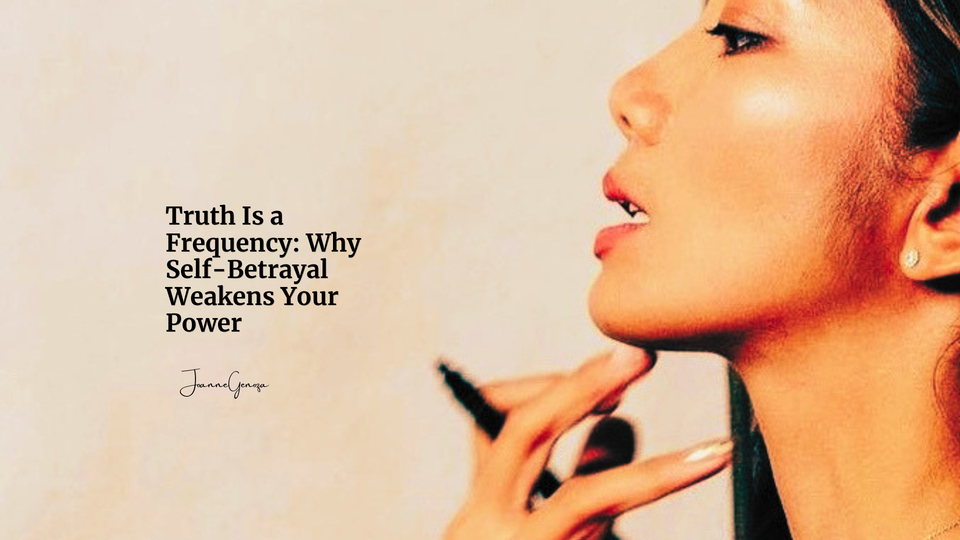Truth Is a Frequency: Why Self-Betrayal Weakens Your Power
