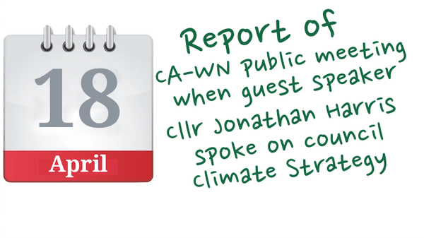 CA-WN 18 April Meeting Report