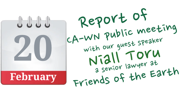 Report of public meeting 20 February 2025