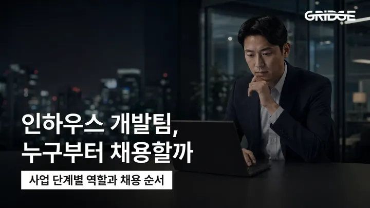 인하우스 개발팀 구성 방법: 최소 인원·역할·채용 순서 체크리스트