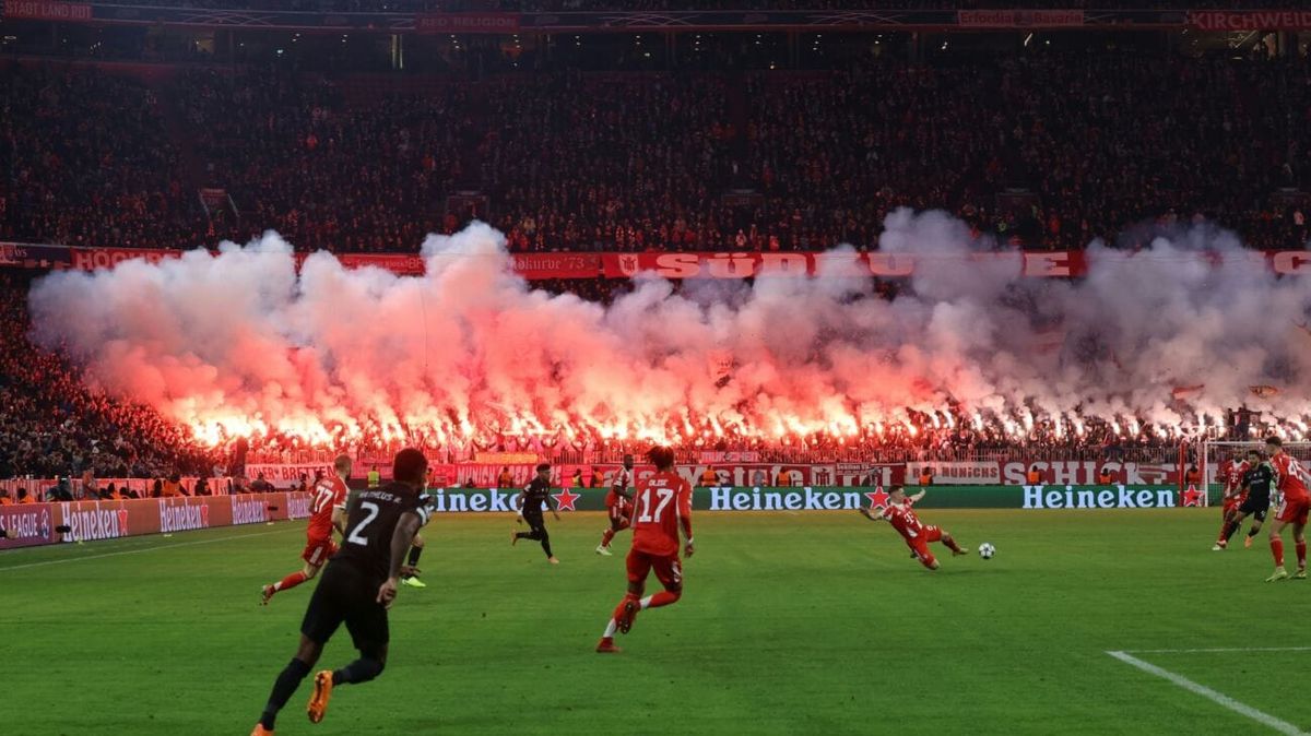 Pyrotechnik: UEFA verhängt Teilausschluss von Bayern-Fans