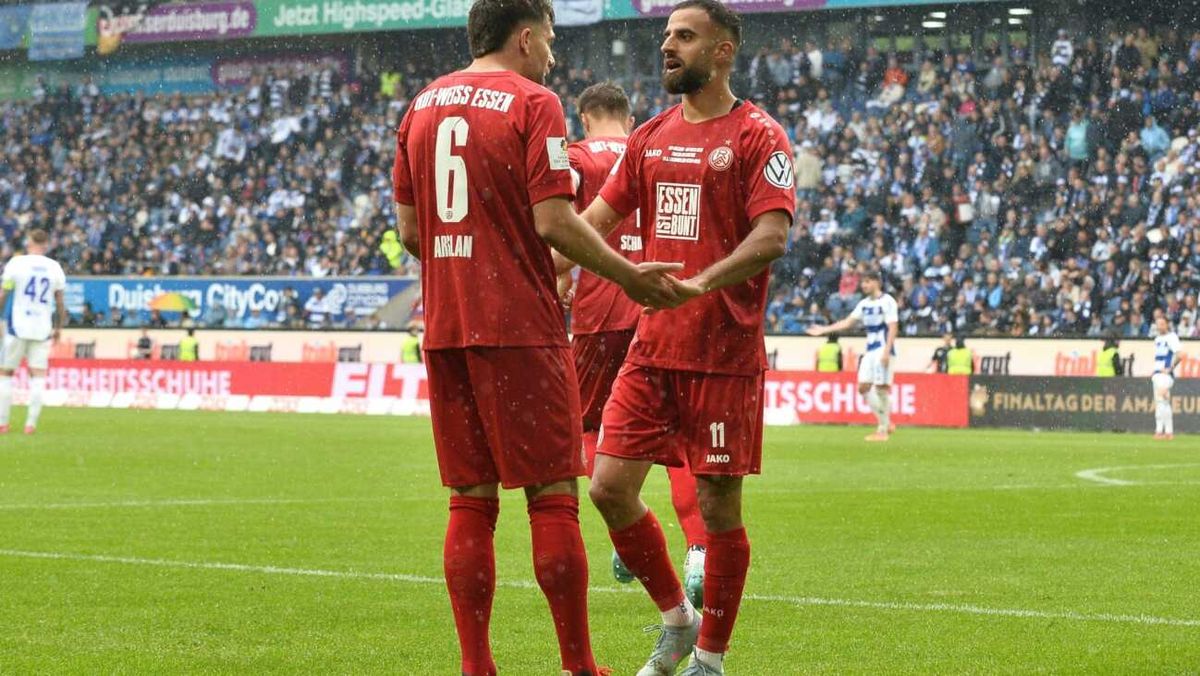Finaltag: Essen zieht vor 27.000 Fans in den DFB-Pokal ein